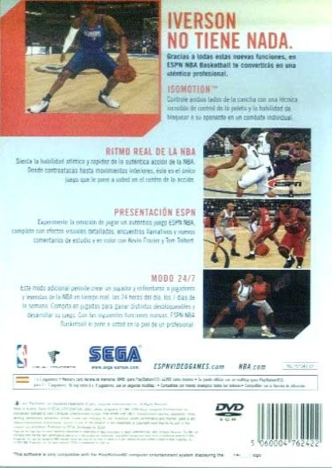 Espn Nba Basketball — box-2D-back (SP)