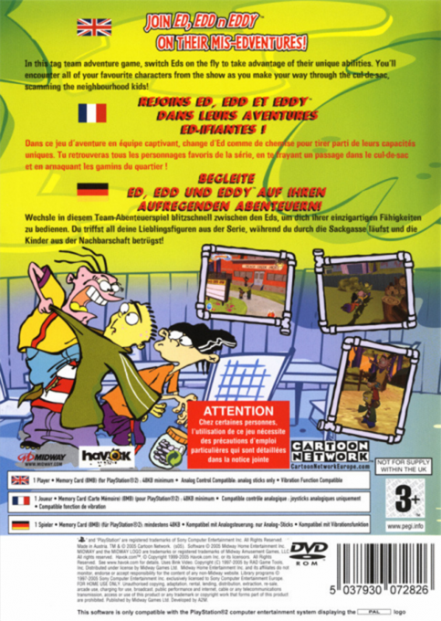 Ed Edd'n Eddy - The Mis-edventures — box-2D-back (EU)