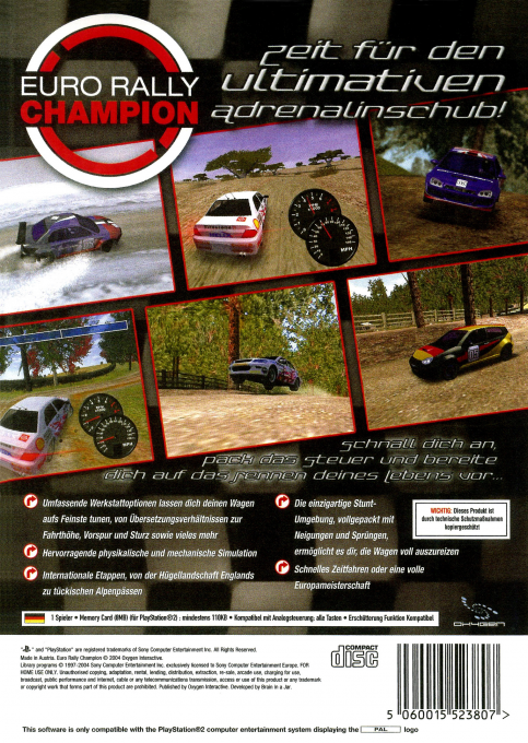 Euro Rally Champion — box-2D-back (DE)