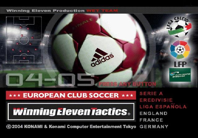 Winning Eleven Tactics - European Club Soccer — sstitle (JP)