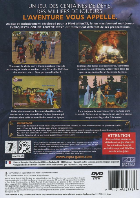 Everquest Online Adventures — box-2D-back (FR)