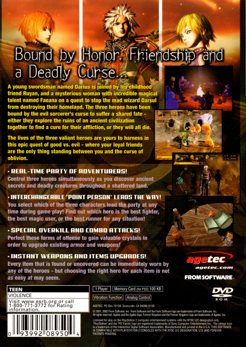 Forever Kingdom — box-2D-back (US)