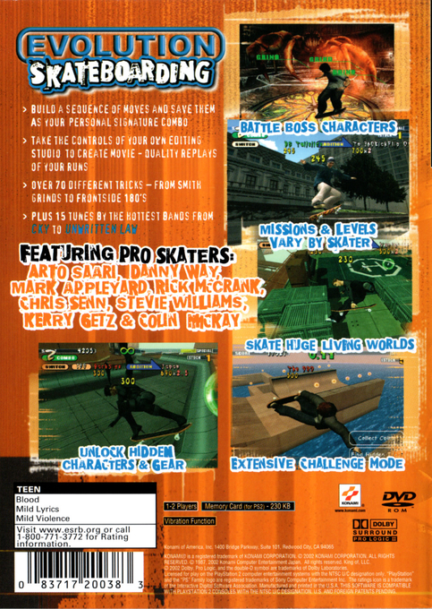 Evolution Skateboarding — box-2D-back (US)
