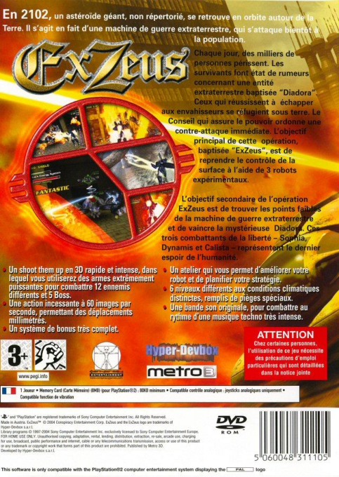 Exzeus — box-2D-back (FR)