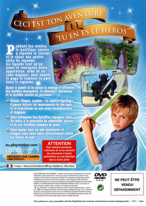 Eyetoy - Play Hero — box-2D-back (FR)