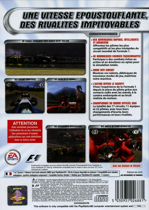 F1 2001 — box-2D-back (FR)