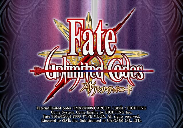 Fate/unlimited Codes — sstitle (JP)