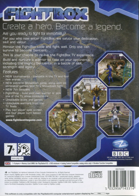 Fightbox — box-2D-back (EU)