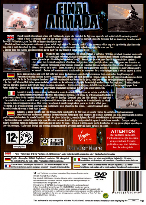 Final Armada — box-2D-back (EU)