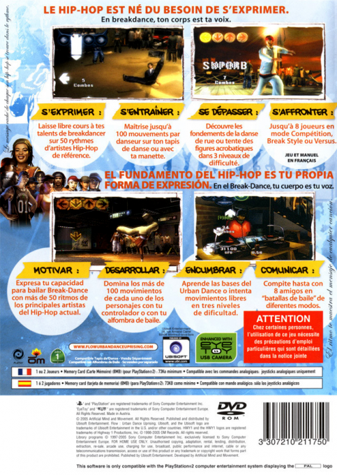 Flow - Urban Dance Uprising — box-2D-back (FR)