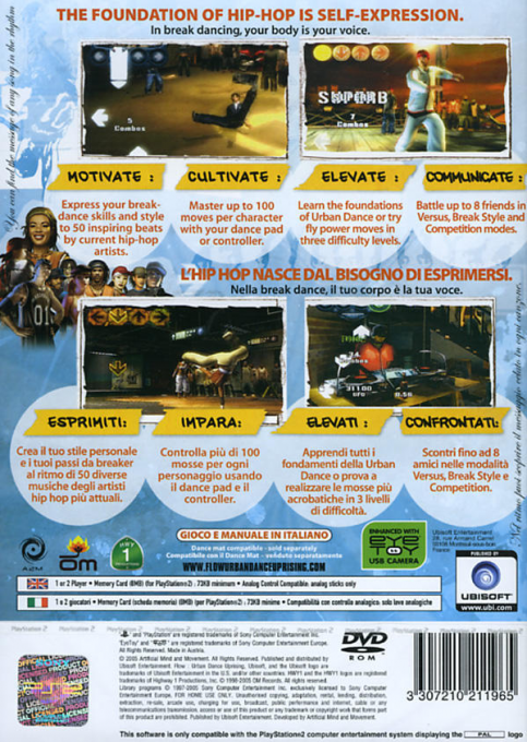 Flow - Urban Dance Uprising — box-2D-back (EU)
