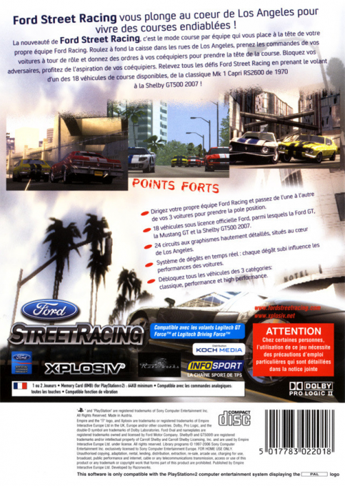 Ford Street Racing — box-2D-back (FR)