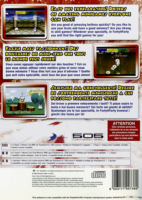 Forty 4 Party — box-2D-back (EU)
