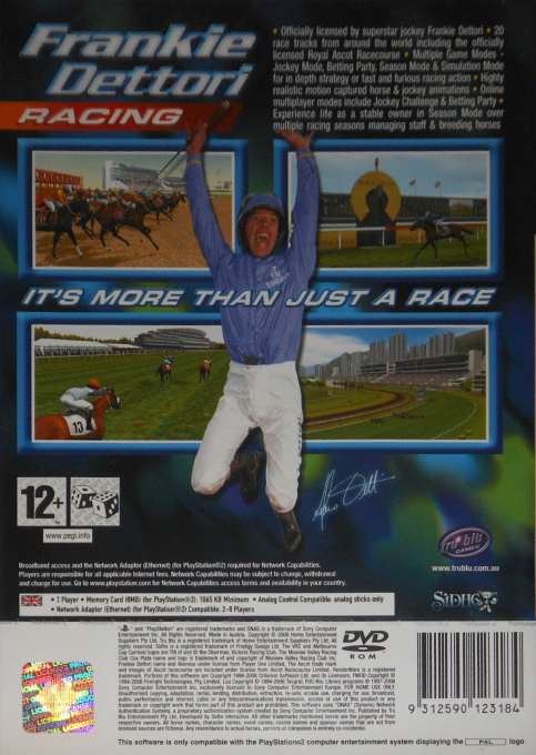 Frankie Dettori Racing — box-2D-back (EU)