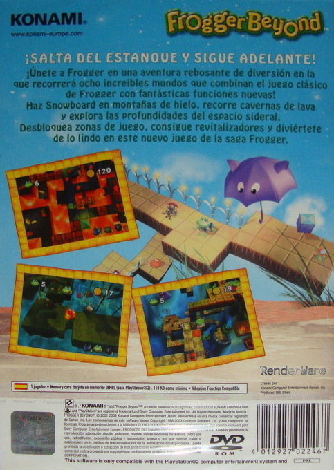 Frogger Beyond — box-2D-back (SP)