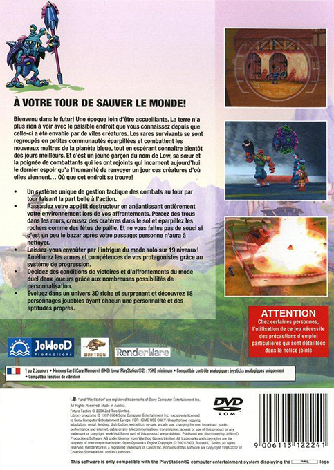 Future Tactics - The Uprising — box-2D-back (FR)