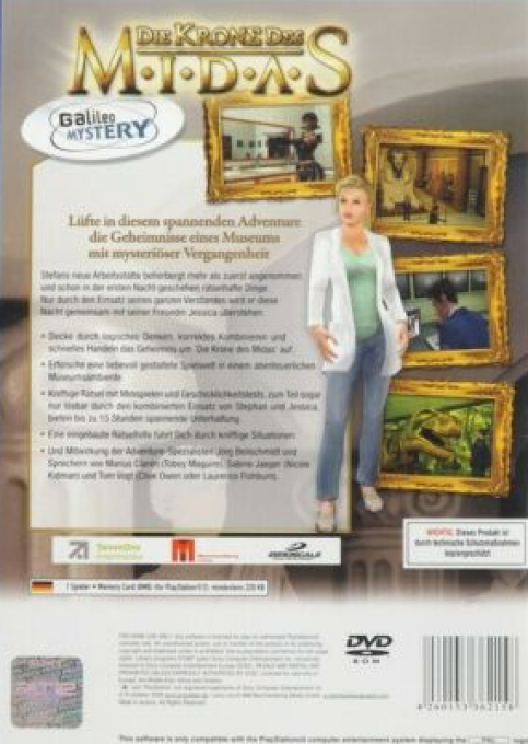 Galileo Mystery - The Crown Of Midas — box-2D-back (DE)
