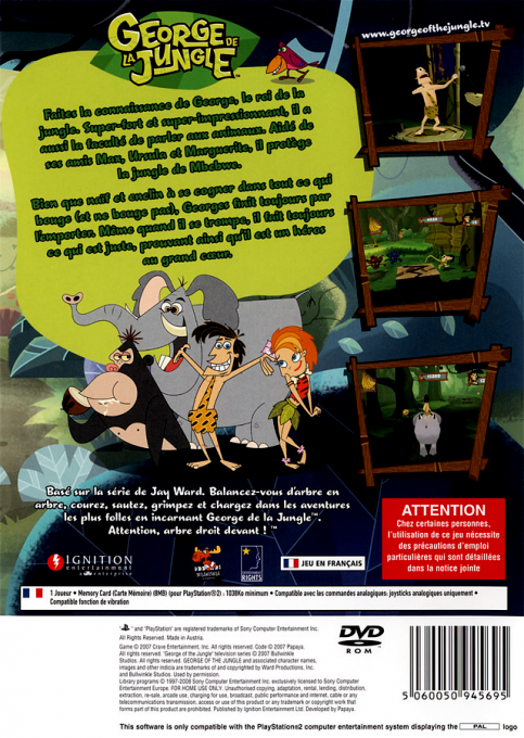 George of the Jungle — box-2D-back (FR)