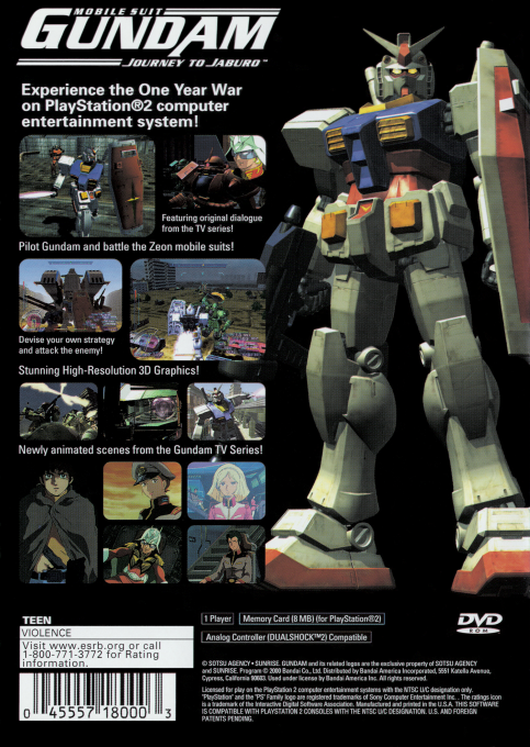 Mobile Suit Gundam - Journey to Jaburo — box-2D-back (US)