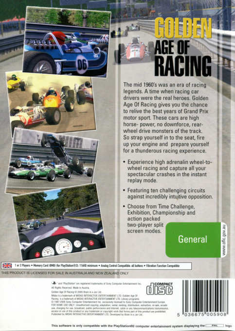 Golden Age Of Racing — box-2D-back (AU)