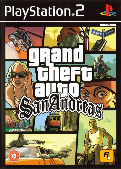Grand Theft Auto - San Andreas — box-2D (UK)