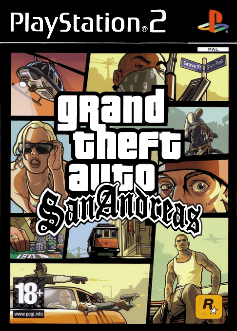 Grand Theft Auto - San Andreas — box-2D (FR)