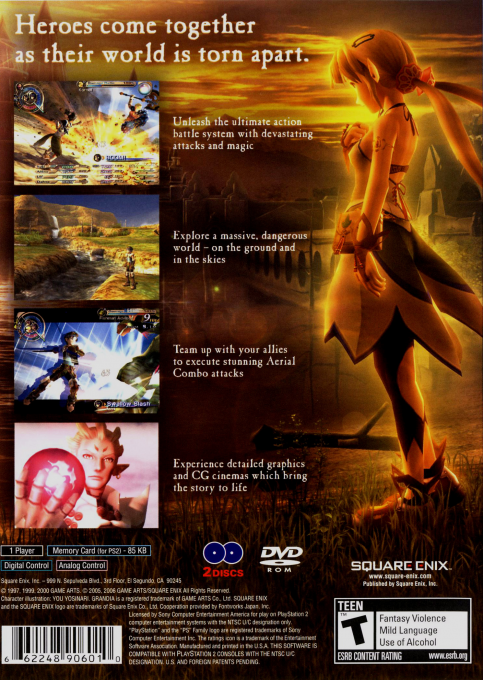 Grandia 3 — box-2D-back (US)