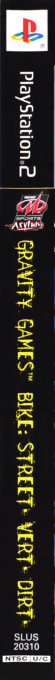 Gravity Games - Bike Street, Vert, Dirt — box-2D-side (US)