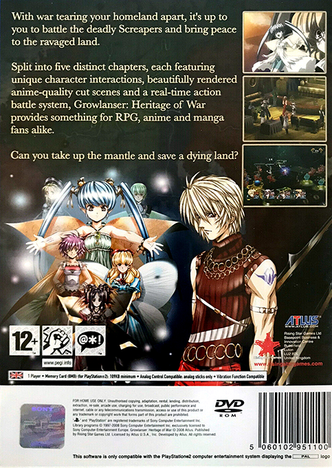Growlanser - Heritage Of War — box-2D-back (EU)