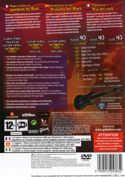 Guitar Hero - Aerosmith — box-2D-back (EU)