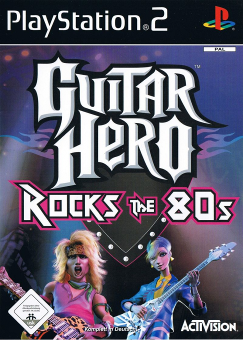Guitar Hero Rocks The 80's — box-2D (DE)