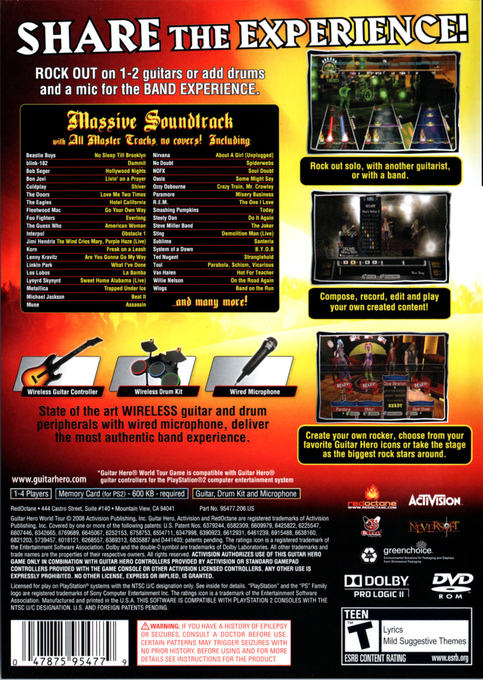 Guitar Hero - World Tour — box-2D-back (US)