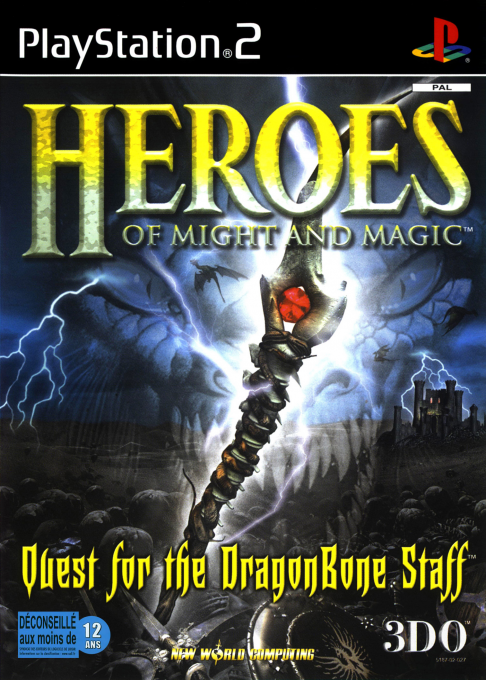 Heroes Of Might And Magic - Quest For The Dragonbone Staff — box-2D (FR)