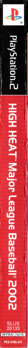 High Heat Major League Baseball 2002 — box-2D-side (US)