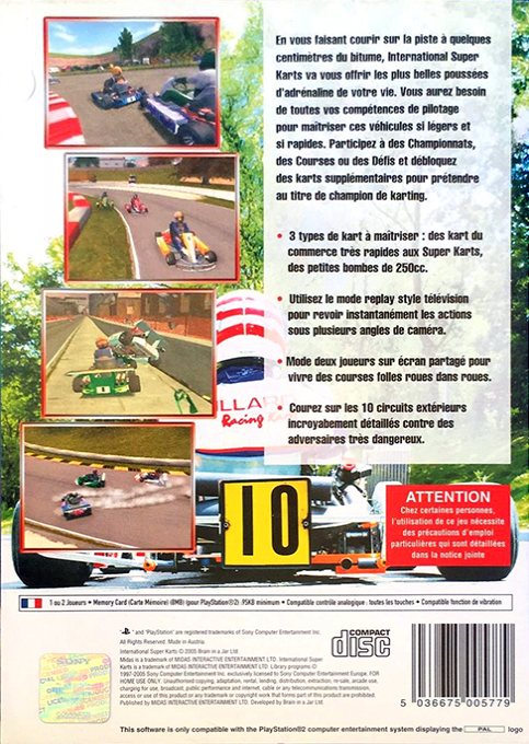 International Super Karts — box-2D-back (FR)
