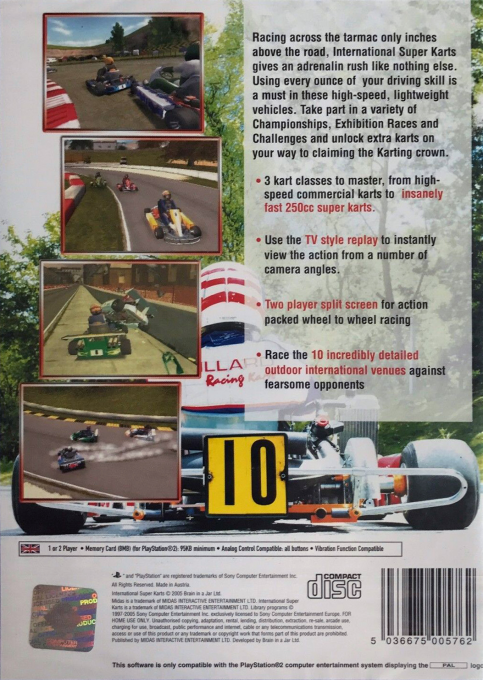 International Super Karts — box-2D-back (EU)