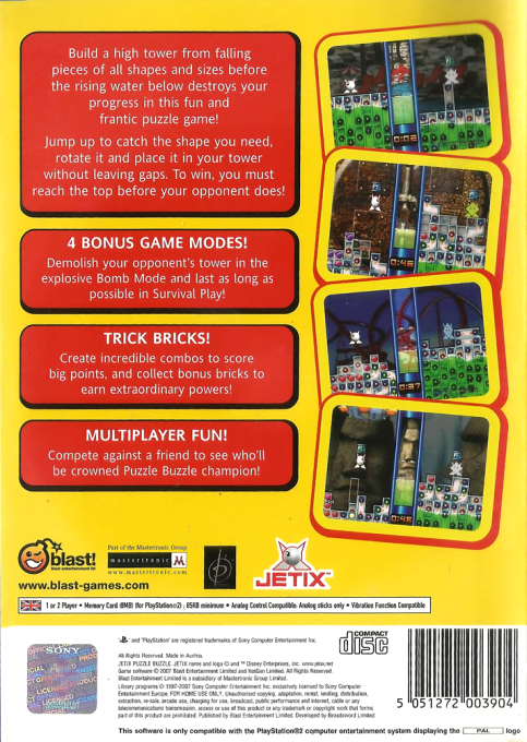 Jetix - Puzzle Buzzle — box-2D-back (EU)