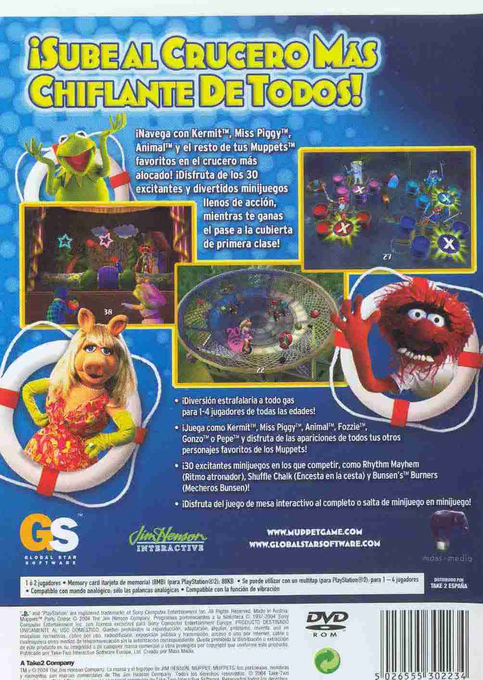 Jim Henson's Muppets Party Cruise — box-2D-back (SP)