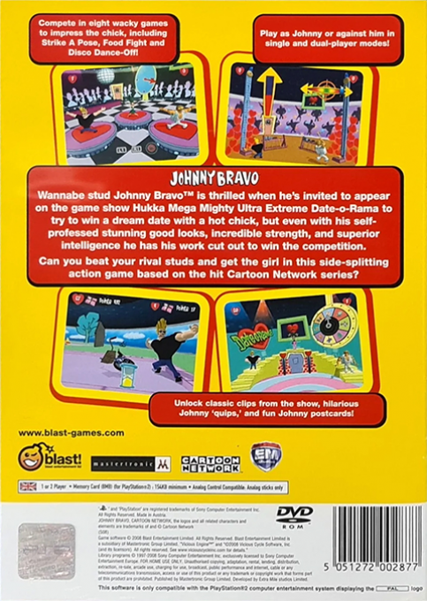 Johnny Bravo In The Hukka-mega-mighty-ultra-extreme Date-o-rama! — box-2D-back (EU)