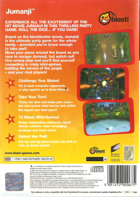 Jumanji — box-2D-back (EU)