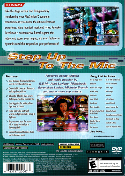 Karaoke Stage — box-2D-back (US)