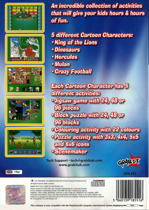 Kiddies Party Pack — box-2D-back (EU)