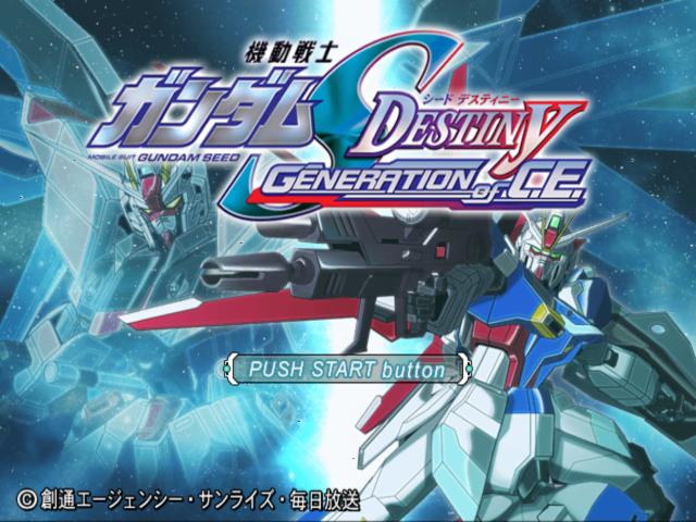 Kidou Senshi Gundam Seed Destiny - Generation Of C.e. — sstitle (JP)