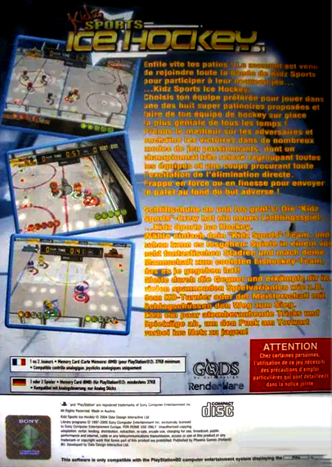 Kidz Sports - Ice Hockey — box-2D-back (FR)