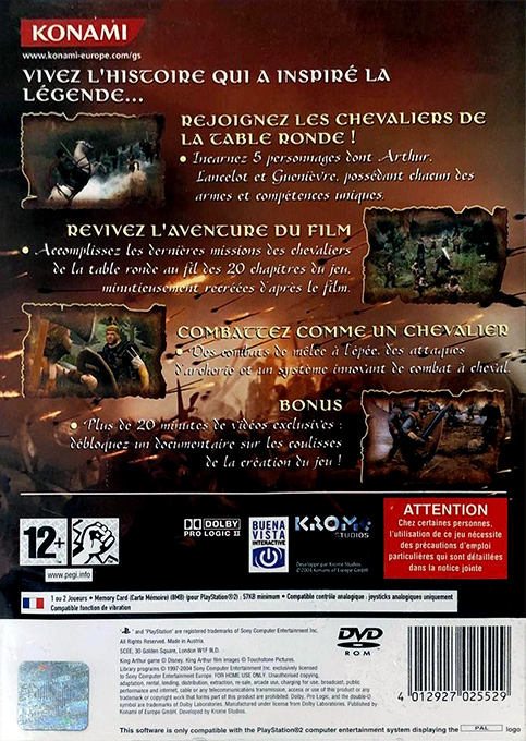 King Arthur — box-2D-back (FR)