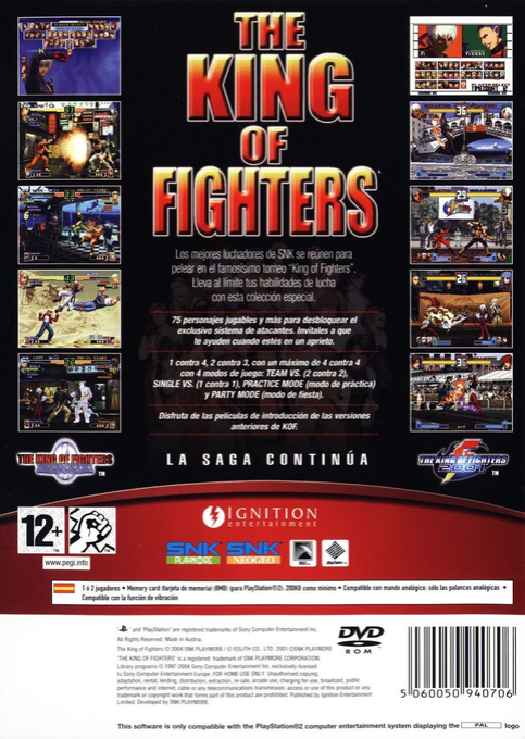 King Of Fighters 2000/2001, The — box-2D-back (SP)