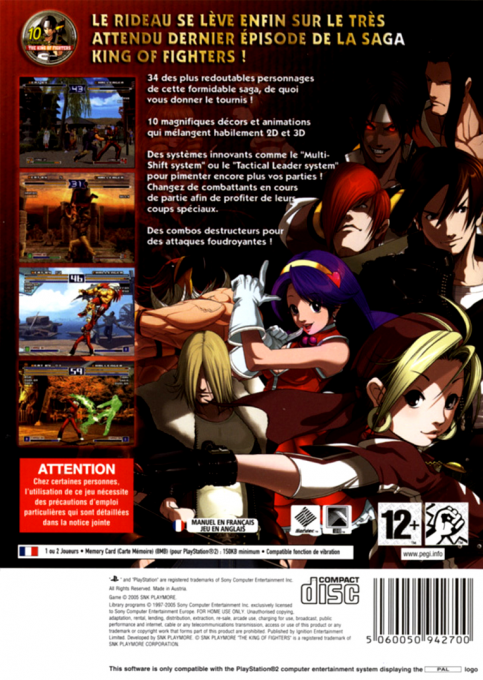 King Of Fighters 2003, The — box-2D-back (FR)