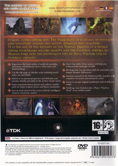 Knights Of The Temple - Infernal Crusade — box-2D-back (EU)