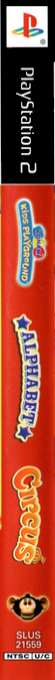 Konami Kids Playground - Alphabet Circus — box-2D-side (US)