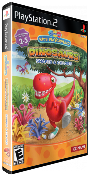 Konami Kids Playground - Dinosaurs - Shapes And Colors — box-3D (US)